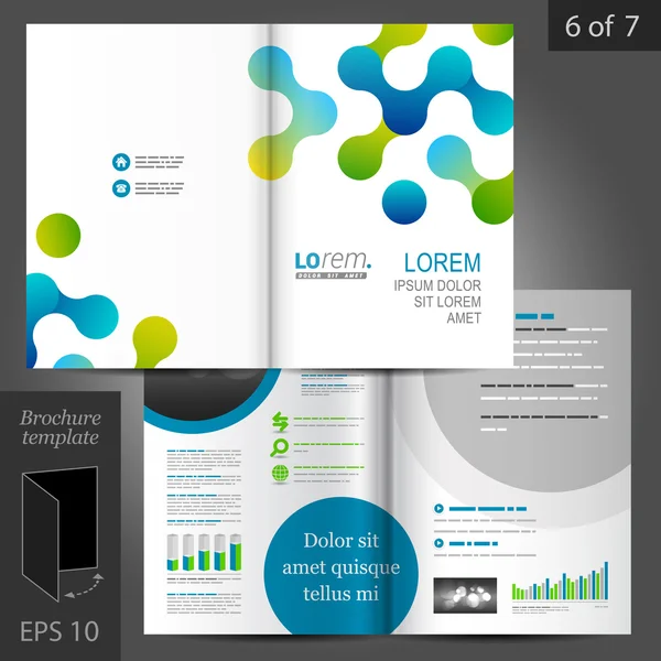 Brochure template ontwerp — Stockvector