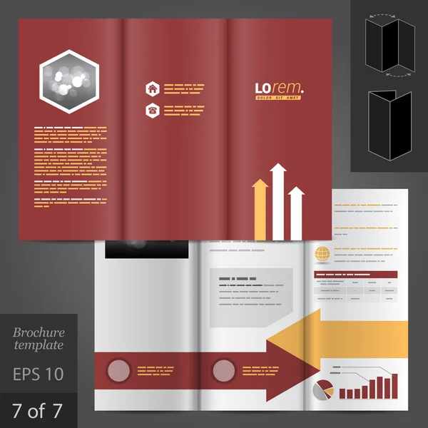 Brochure template ontwerp — Stockvector