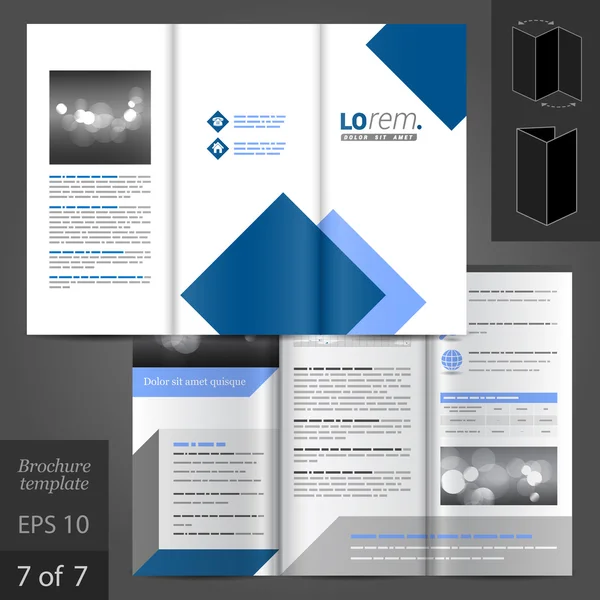 Desenho de modelo de brochura — Vetor de Stock