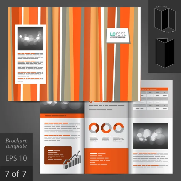 Brochure Template Design — Stock Vector