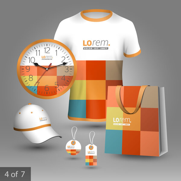 Corporate identity template and promotional gifts