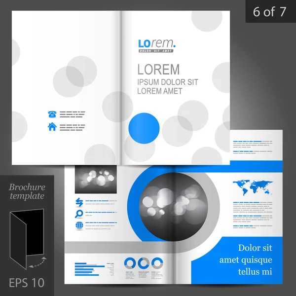 Brochure template ontwerp — Stockvector