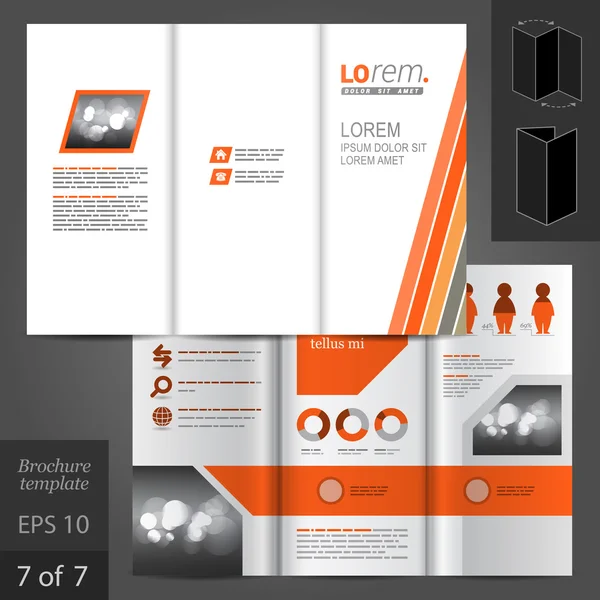 Brochure template ontwerp — Stockvector