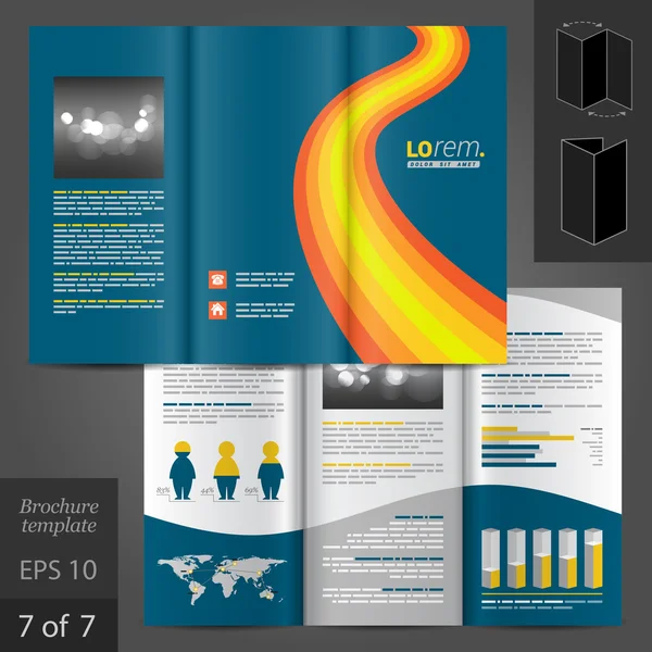 Conception du modèle de brochure — Image vectorielle