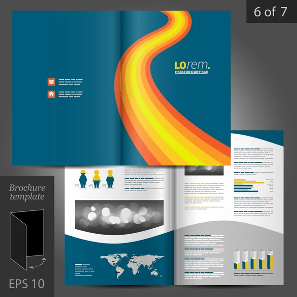 Conception du modèle de brochure — Image vectorielle