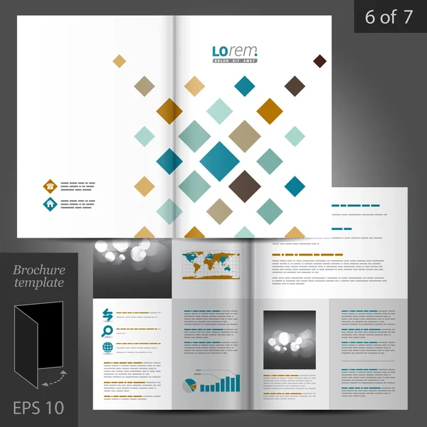 Gestaltung von Broschüren — Stockvektor