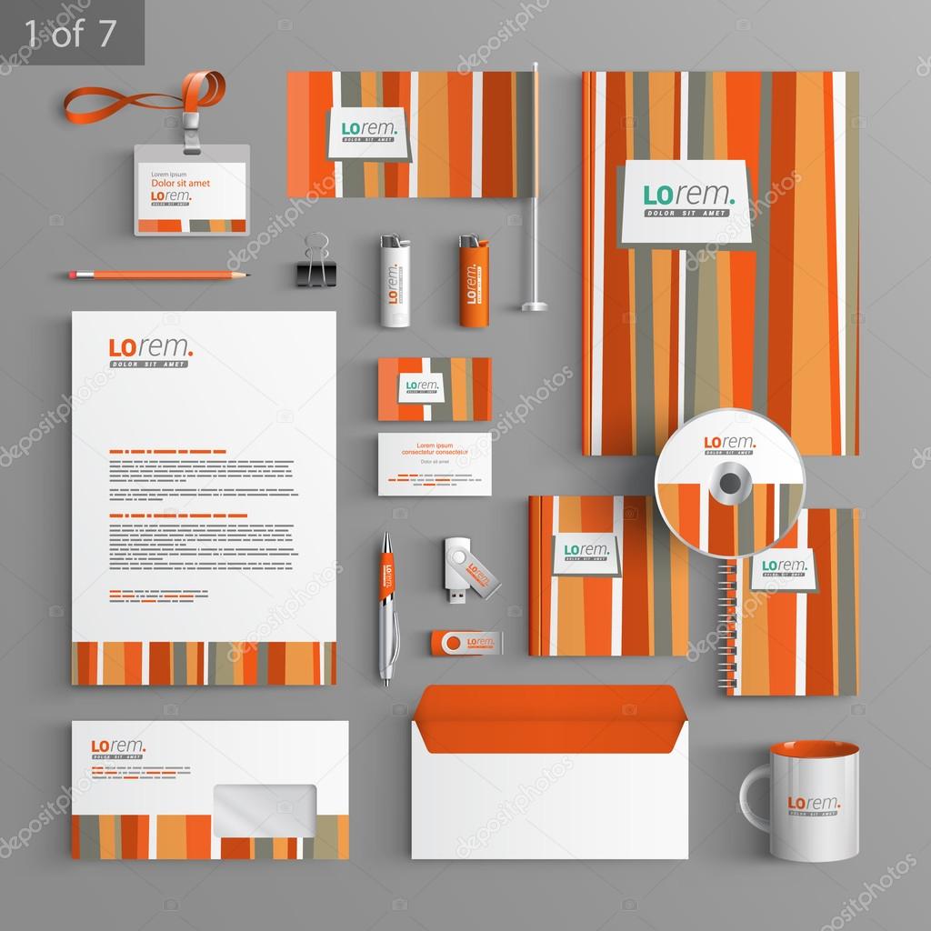 Stationery template design