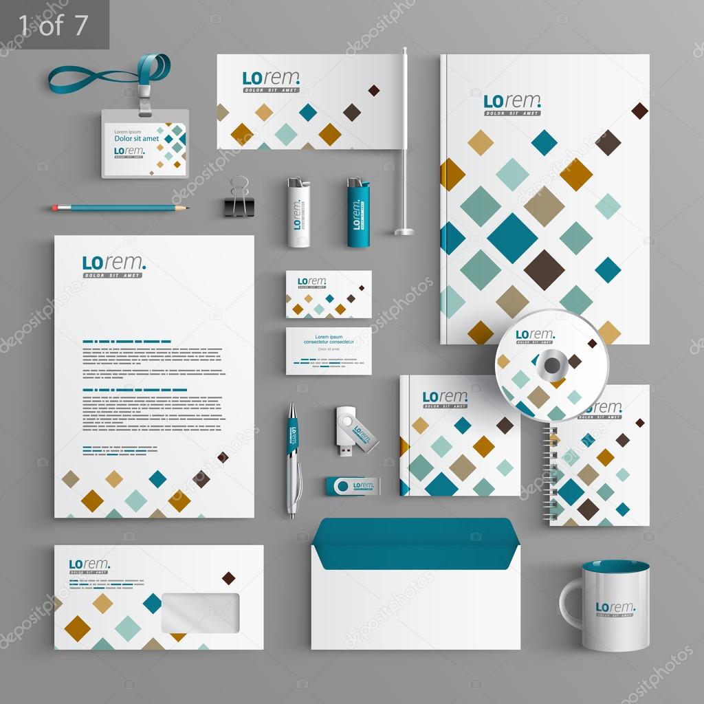 Stationery template design