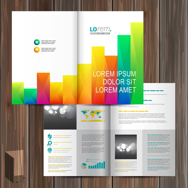 Brochure Template Design — Stock Vector