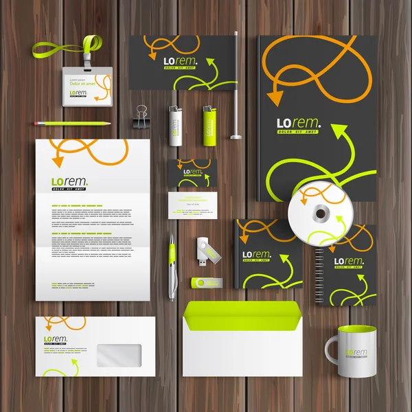 Stationery skabelon design – Stock-vektor