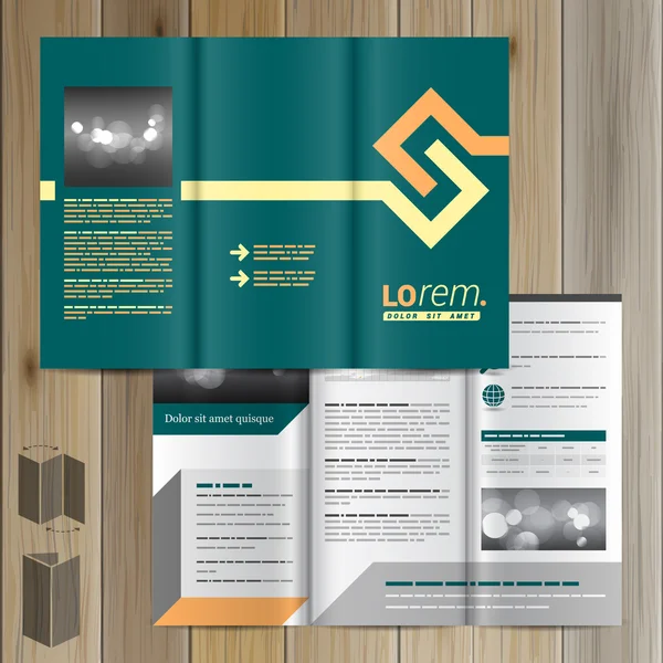 Brochure modello di design — Vettoriale Stock