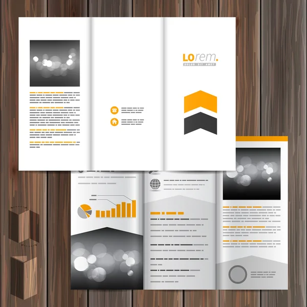 Brochure modello di design — Vettoriale Stock