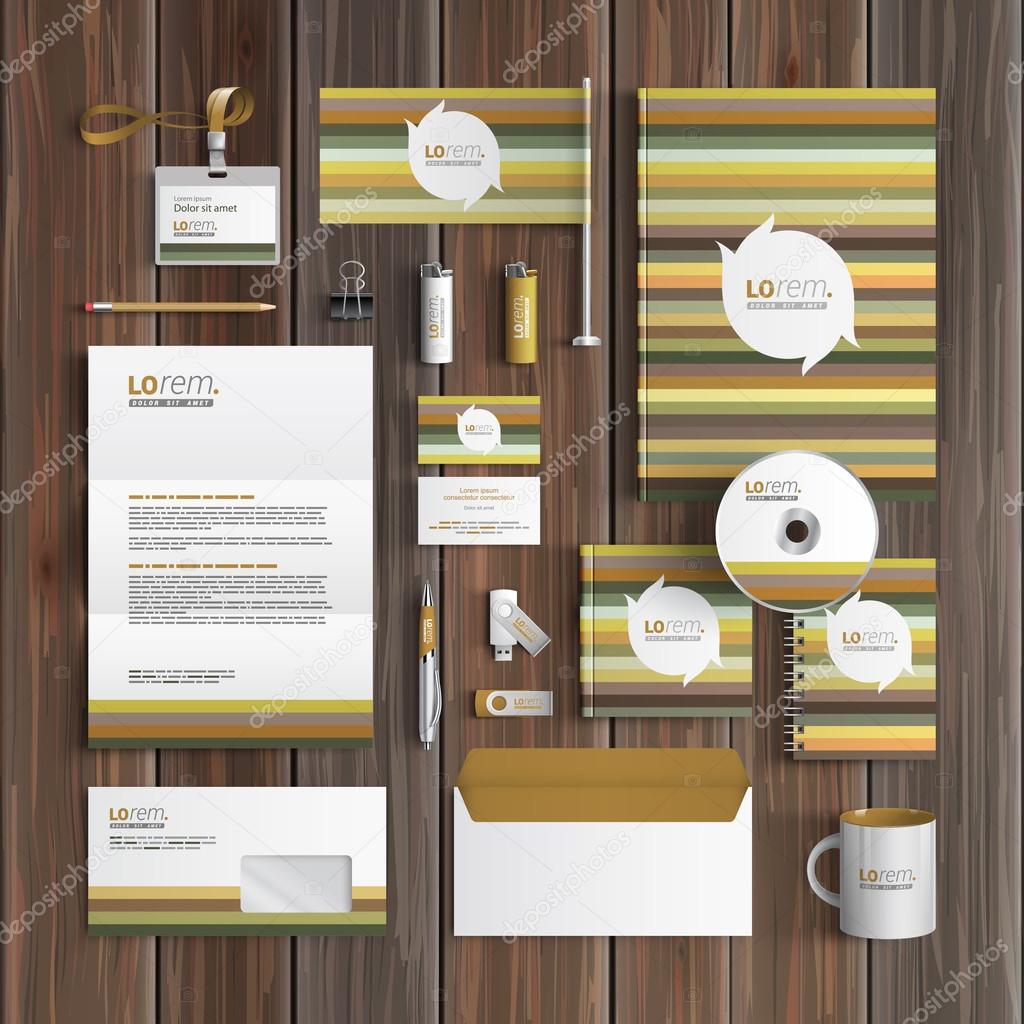 Stationery template design