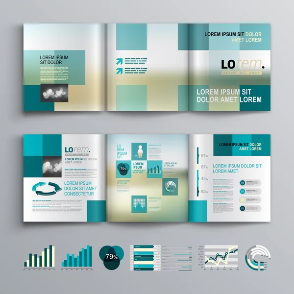 Brochure skabelon design – Stock-vektor