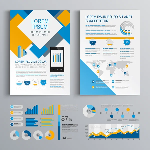 Brochure Template Design — Stock Vector