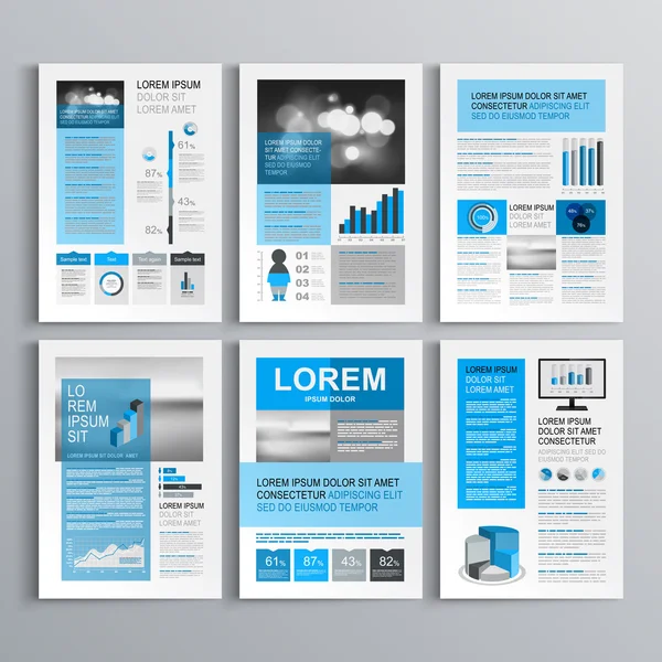 Gestaltung von Broschüren — Stockvektor