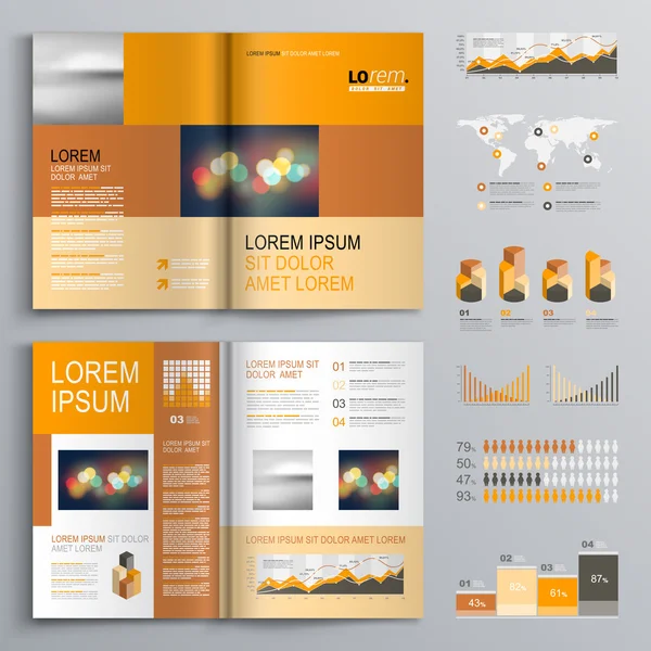 Brochure template ontwerp — Stockvector