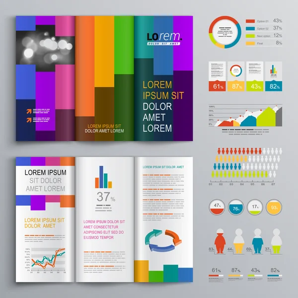 Brochure Template Design — Stock Vector