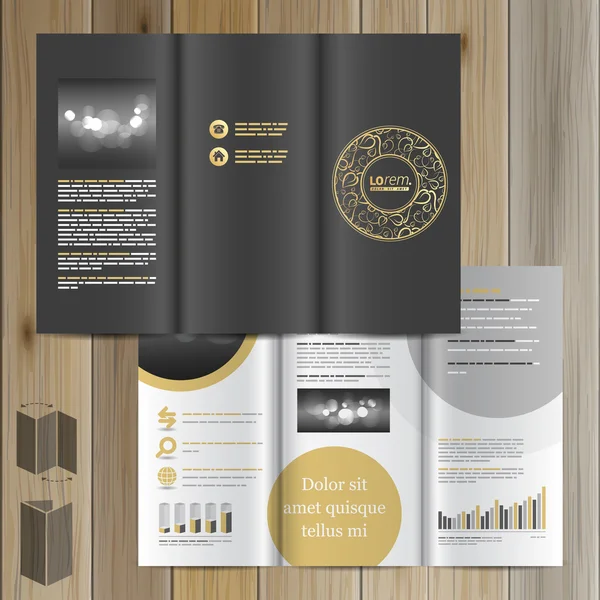Brochure Template Design — Stock Vector