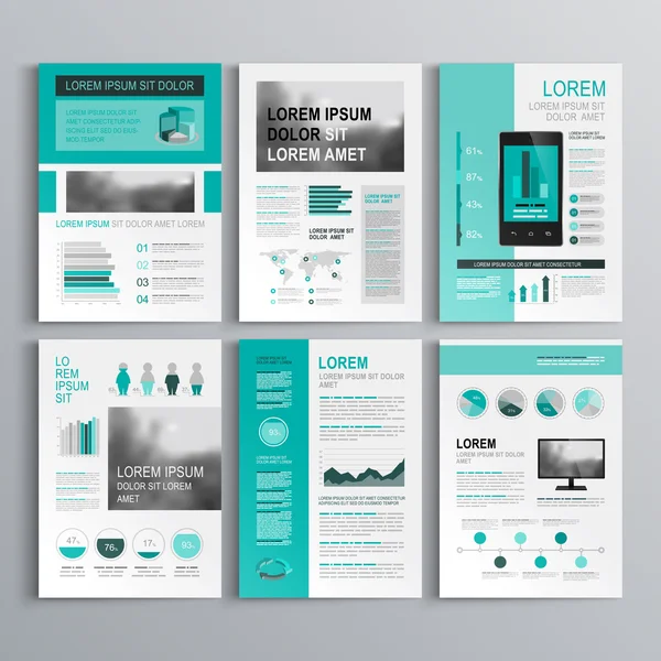 Diseño de plantilla de folleto Vectores De Stock Sin Royalties Gratis