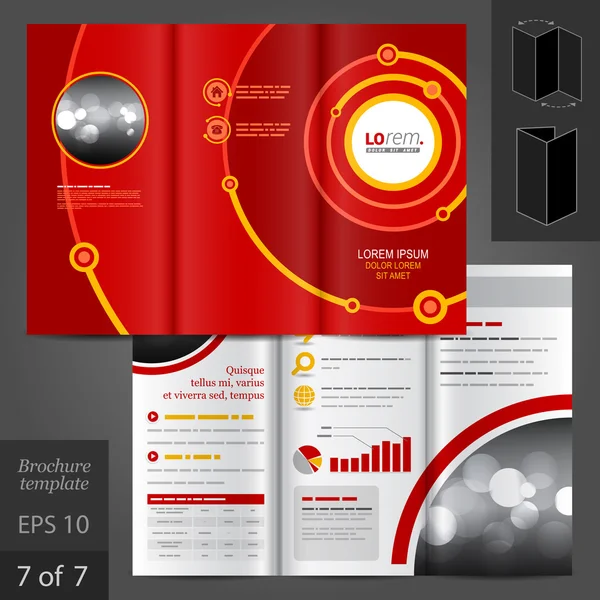 Brochure template ontwerp — Stockvector