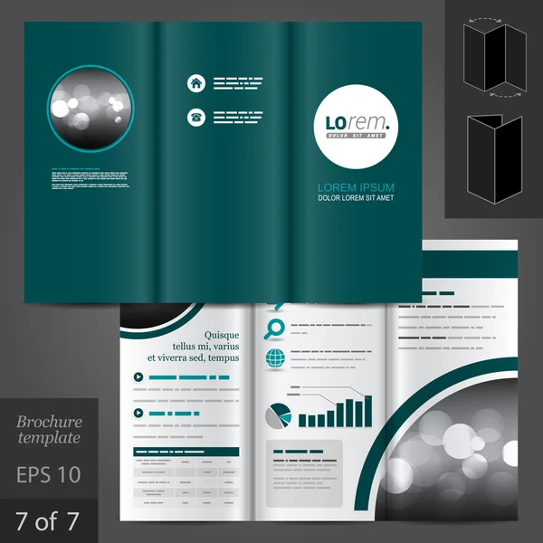 Brochure template ontwerp — Stockvector