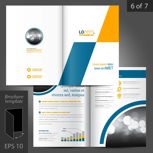 Brochure Template Design — Stock Vector