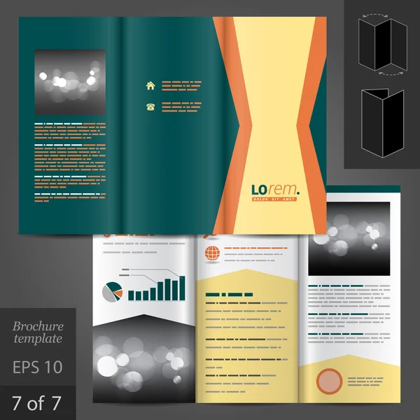 Brochure modello di design — Vettoriale Stock