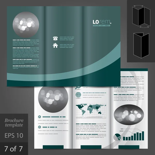 Brochure template ontwerp — Stockvector