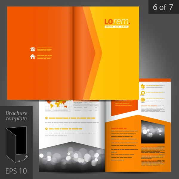 Brochure Template Design — Stock Vector