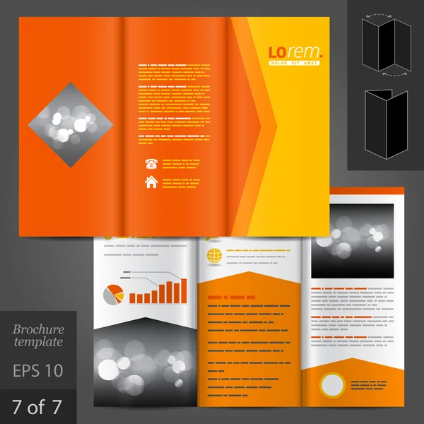 Brochure template ontwerp — Stockvector