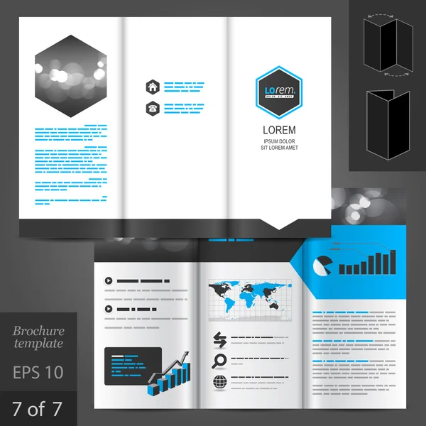 Brochure template ontwerp — Stockvector