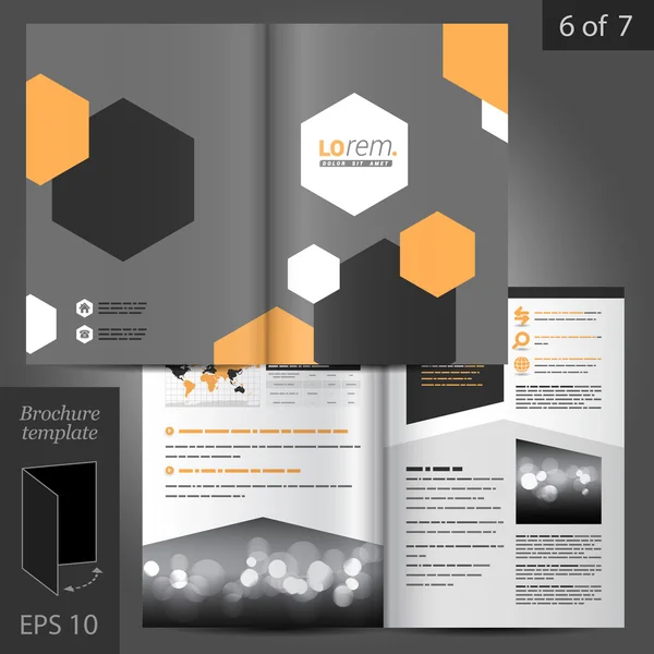 Brochure template ontwerp — Stockvector