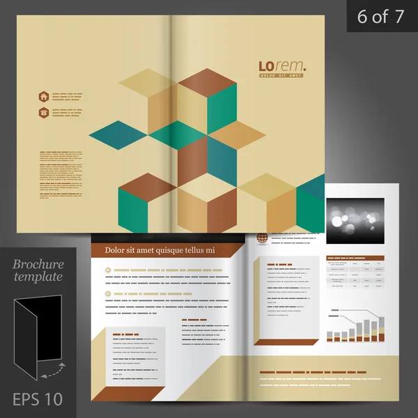 Brochure template ontwerp — Stockvector