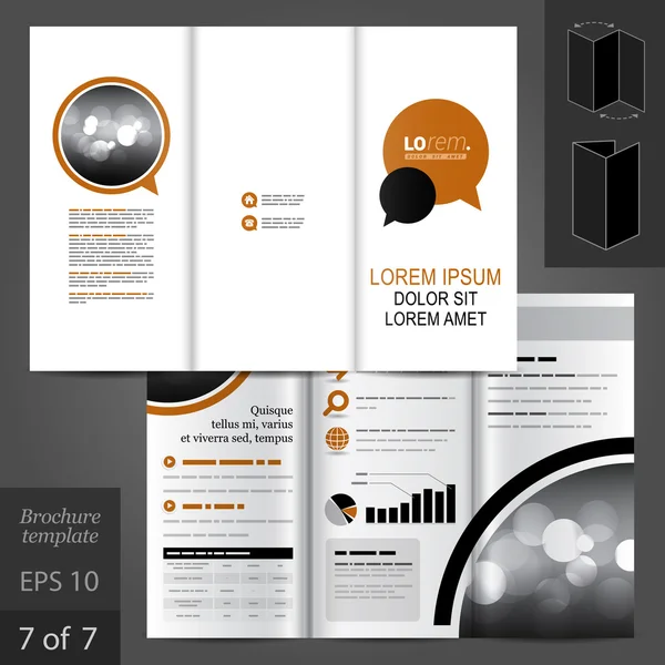 Brochure template ontwerp — Stockvector