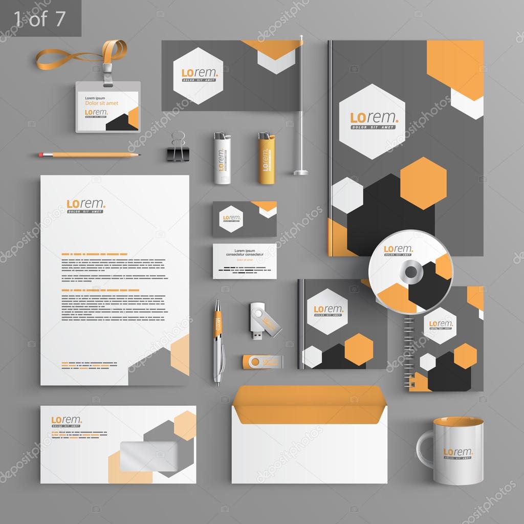 Stationery template design