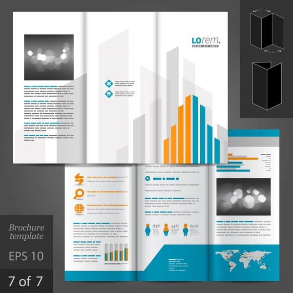 Brochure Template Design — Stock Vector