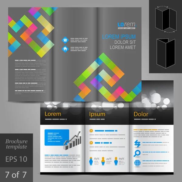 Brochure template ontwerp — Stockvector