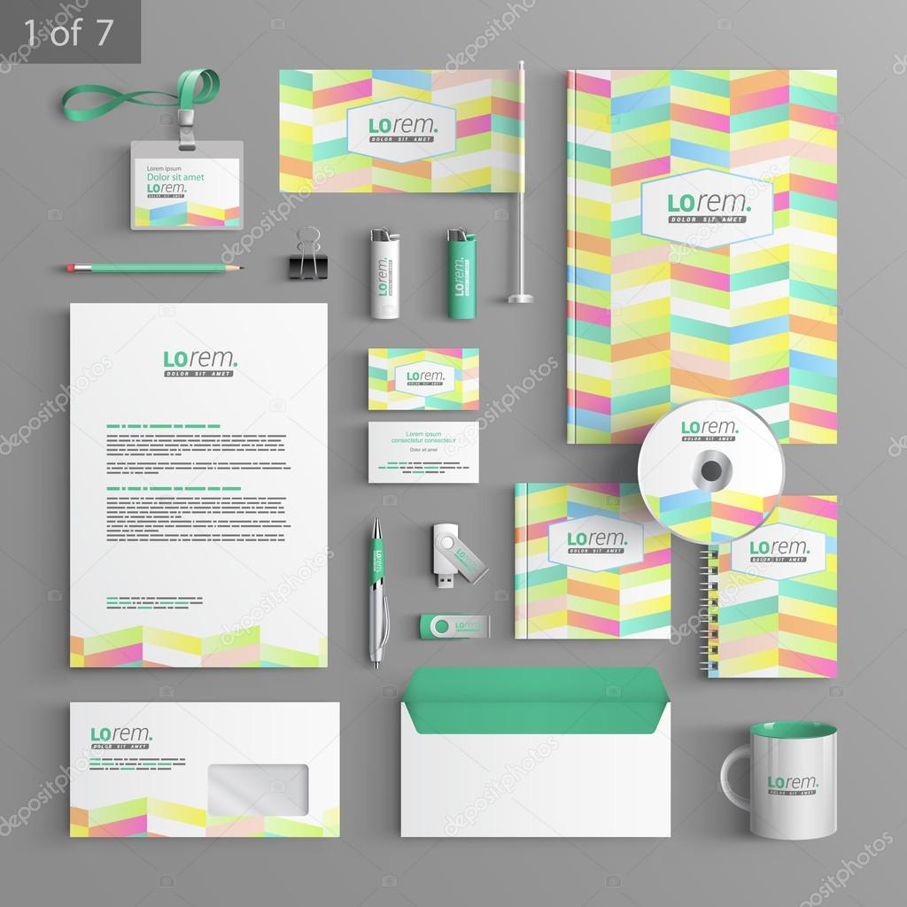 Stationery template design