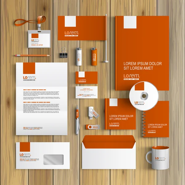 Stationery skabelon design – Stock-vektor