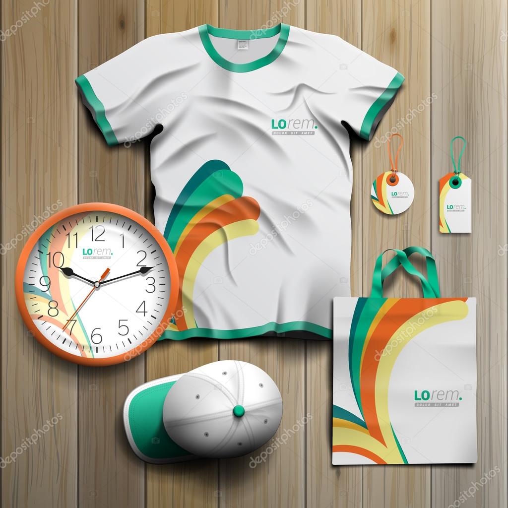 Corporate identity template and promotional gifts