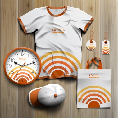 Kurumsal kimlik şablonu ve promosyon hediyeler