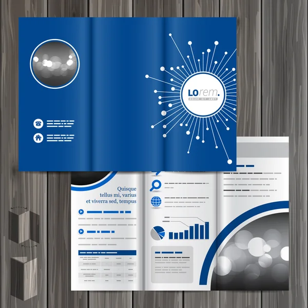 Brochure modello di design — Vettoriale Stock