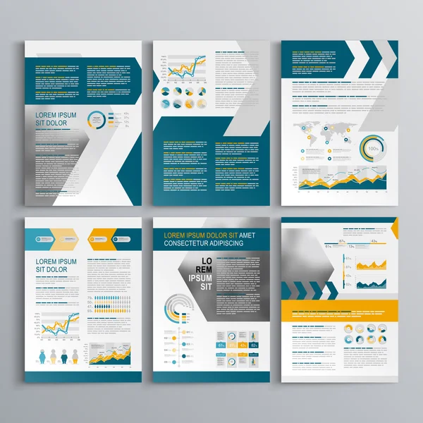 Brochure template ontwerp — Stockvector