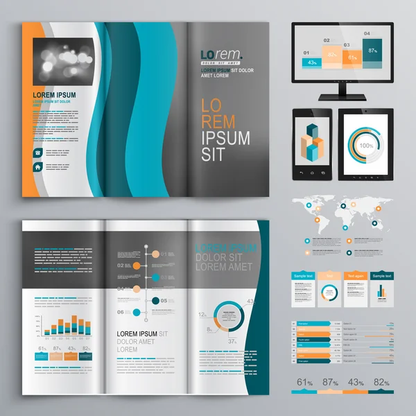 Utformning av broschyrer — Stock vektor