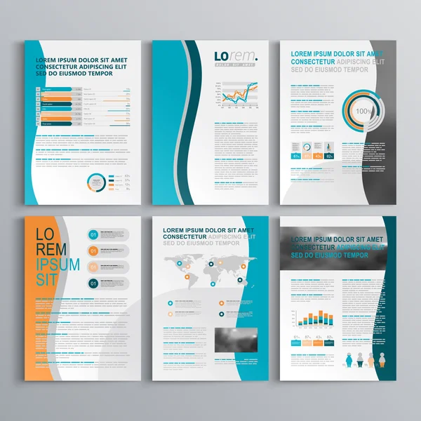 Brochure template ontwerp — Stockvector