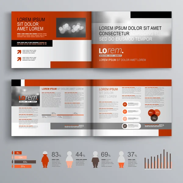 Brochure template ontwerp — Stockvector