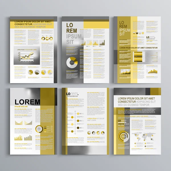 Brochure modello di design — Vettoriale Stock