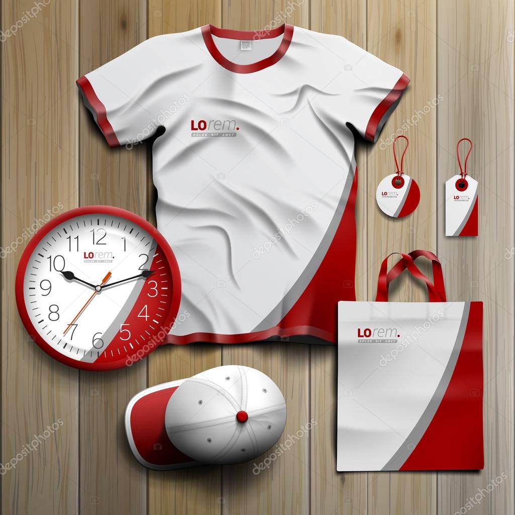 Corporate identity template and promotional gifts