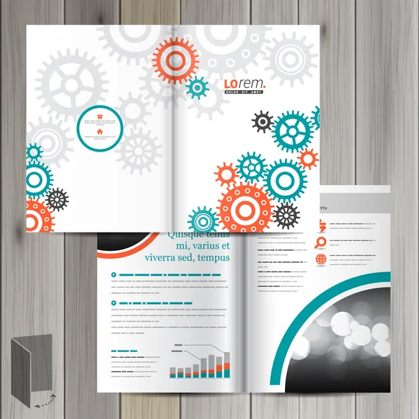 Brochure skabelon design – Stock-vektor